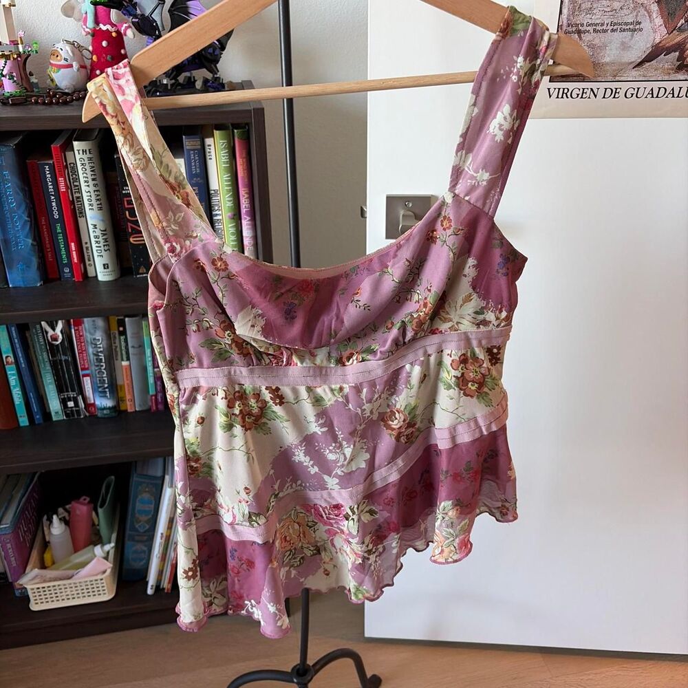 Cider Floral Print Large Tank Top